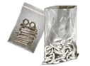 Poly bags, resealable bags, twist ties, etc.