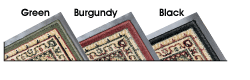 Green, Burgundy, & Black Mats