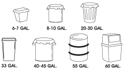 Uline Industrial Trash Liners - 40-45 Gallon, 2.5 Mil, Black
